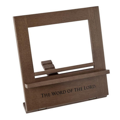 "THE WORD OF THE LORD" WOODEN BIBLE STAND