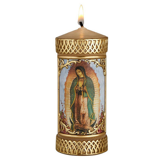 OUR LADY OF GUADALUPE SMALL DEVOTIONAL CANDLE