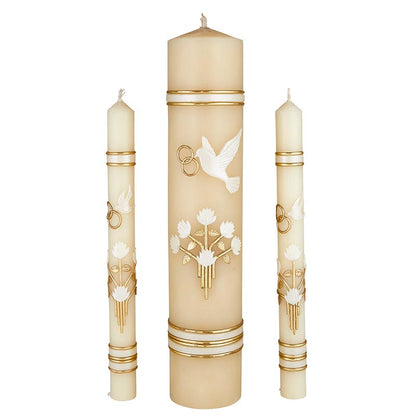 DOVE & RING WEDDING CANDLE