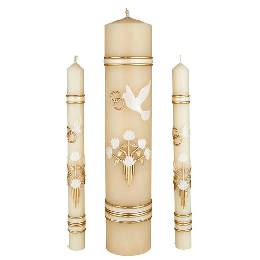 DOVE & RING WEDDING CANDLE