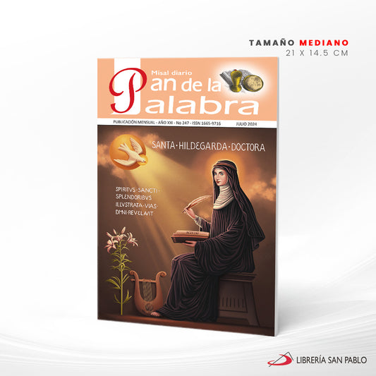 PAN DE LA PALABRA JULIO 2024 SANTA HILDEGARDA VON BINGEN CICLO B TAMANO MEDIANO