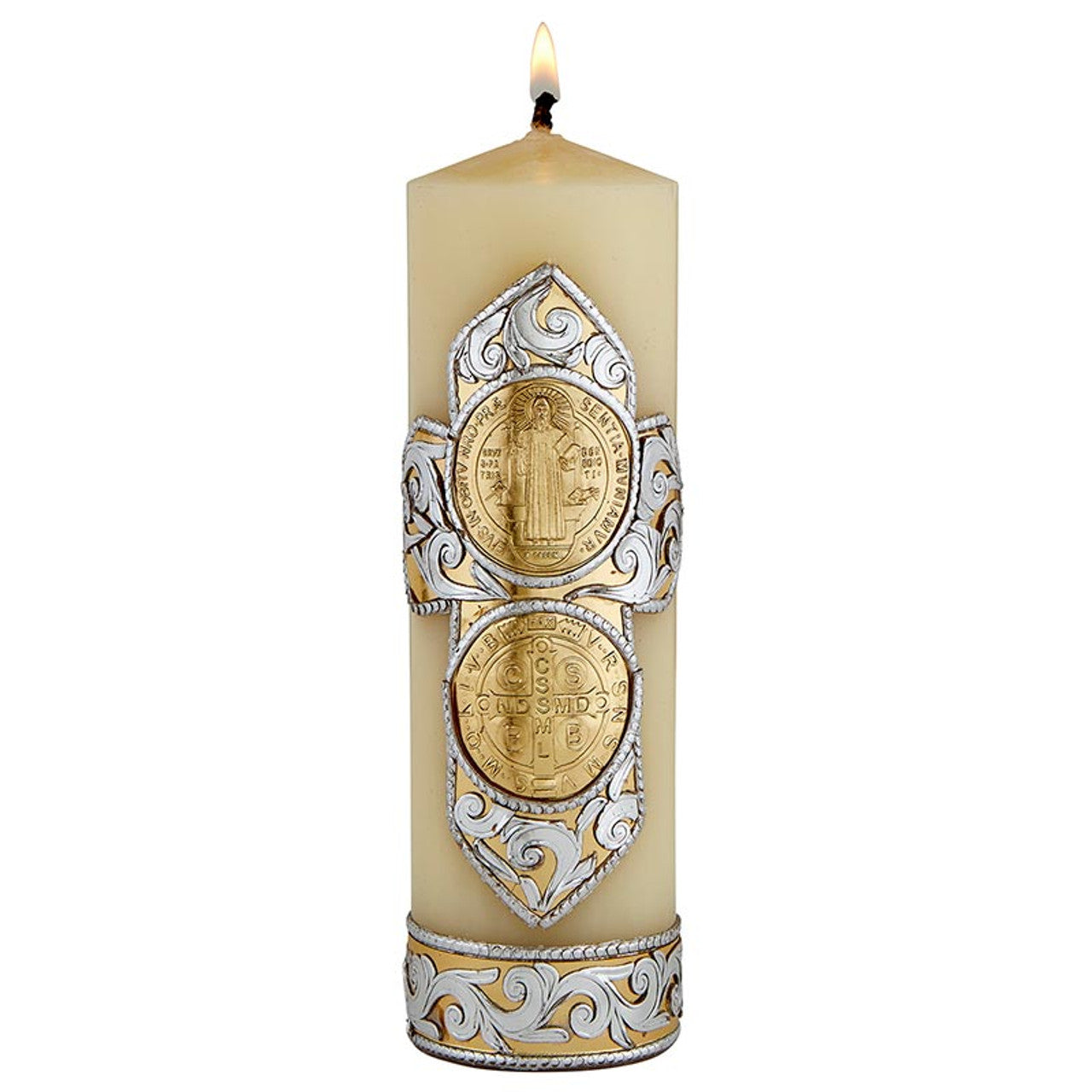 ST. BENEDICT DEVOTIONAL CANDLE