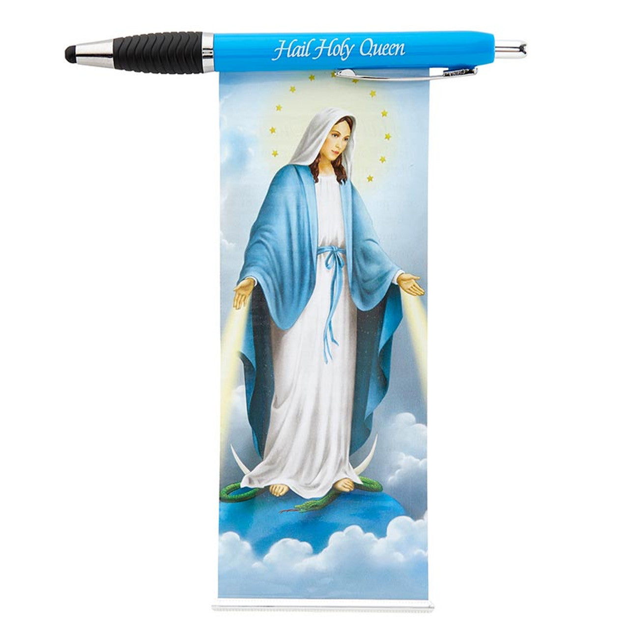 BLESSED MOTHER BANNER PEN -HAIL HOLY QUEEN