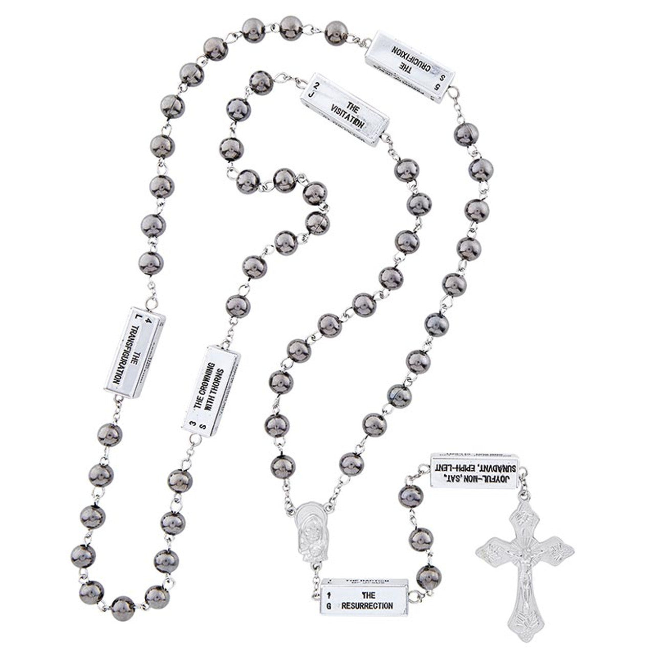 HEMATITE MYSTERIES ROSARY