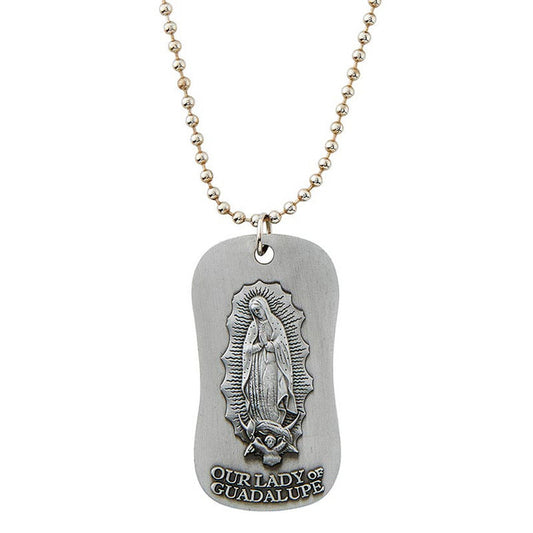OUR LADY OF GUADALUPE DOG TAG PENDANT