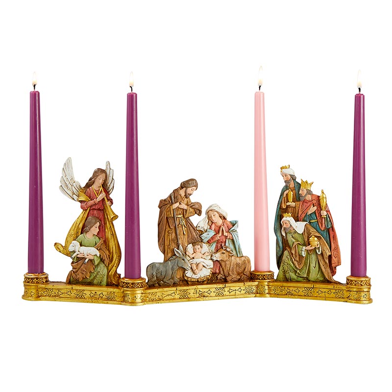 ADVENT NATIVITY CANDLEHOLDER | CANDELERO NAVIDEÑO ADVIENTO