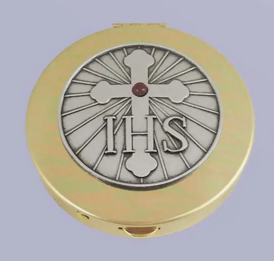 IHS PYX CON PIEDRA ROJA