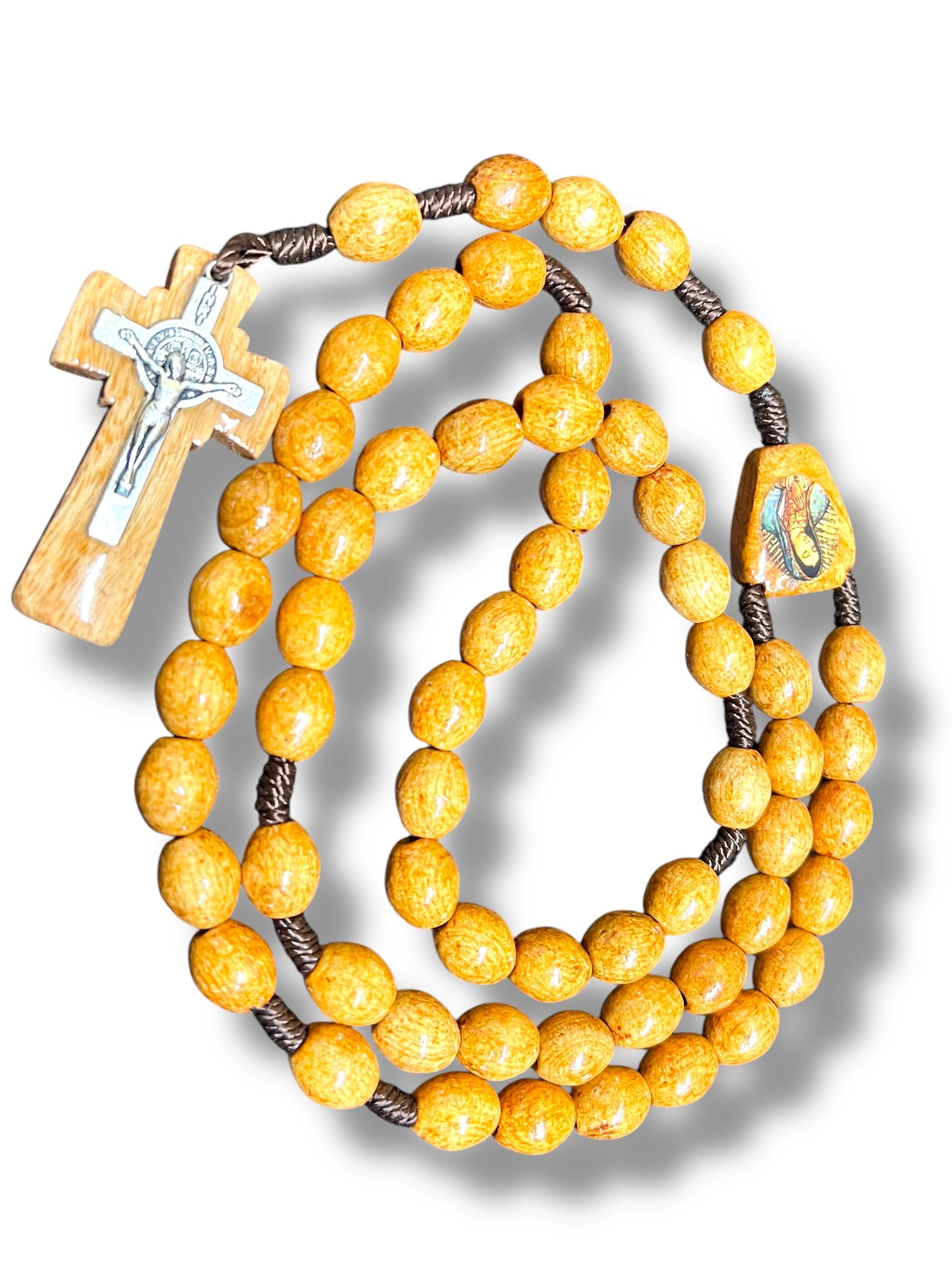 OUR LADY OF GUADALUPE WOODEN ROSARY