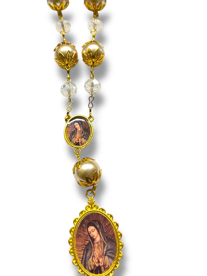 AUTO DEVOTIONAL: 1-DECADE ROSARY W/ FULL COLOR IMAGE