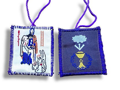 PURPLE SCAPULAR OF BLESSING, BENEDICTION, AND PROTECTION