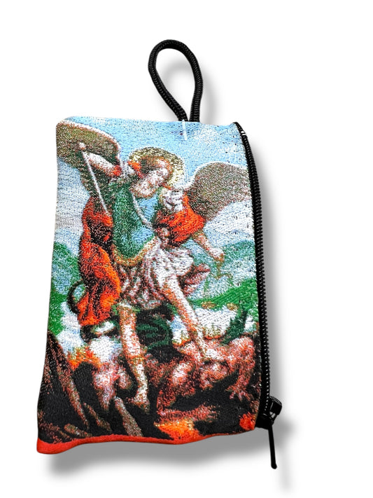 ROSARY POUCH: ST MICHAEL ARCHANGEL (SM)