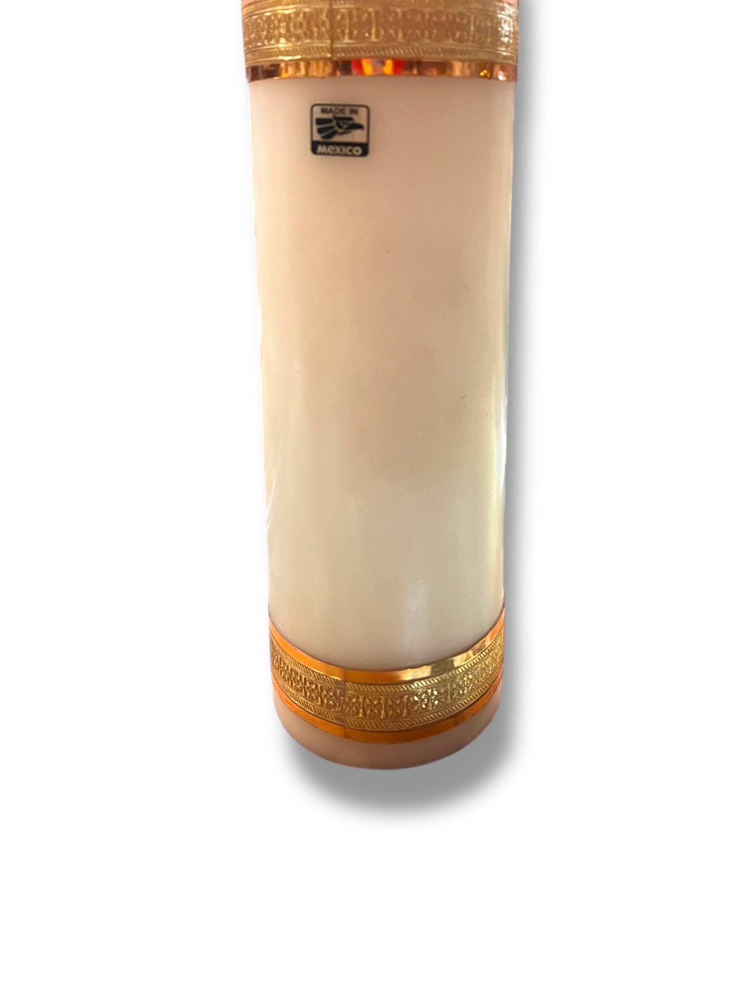 VELO PASCUAL DE CERA DECORADO DE 15"