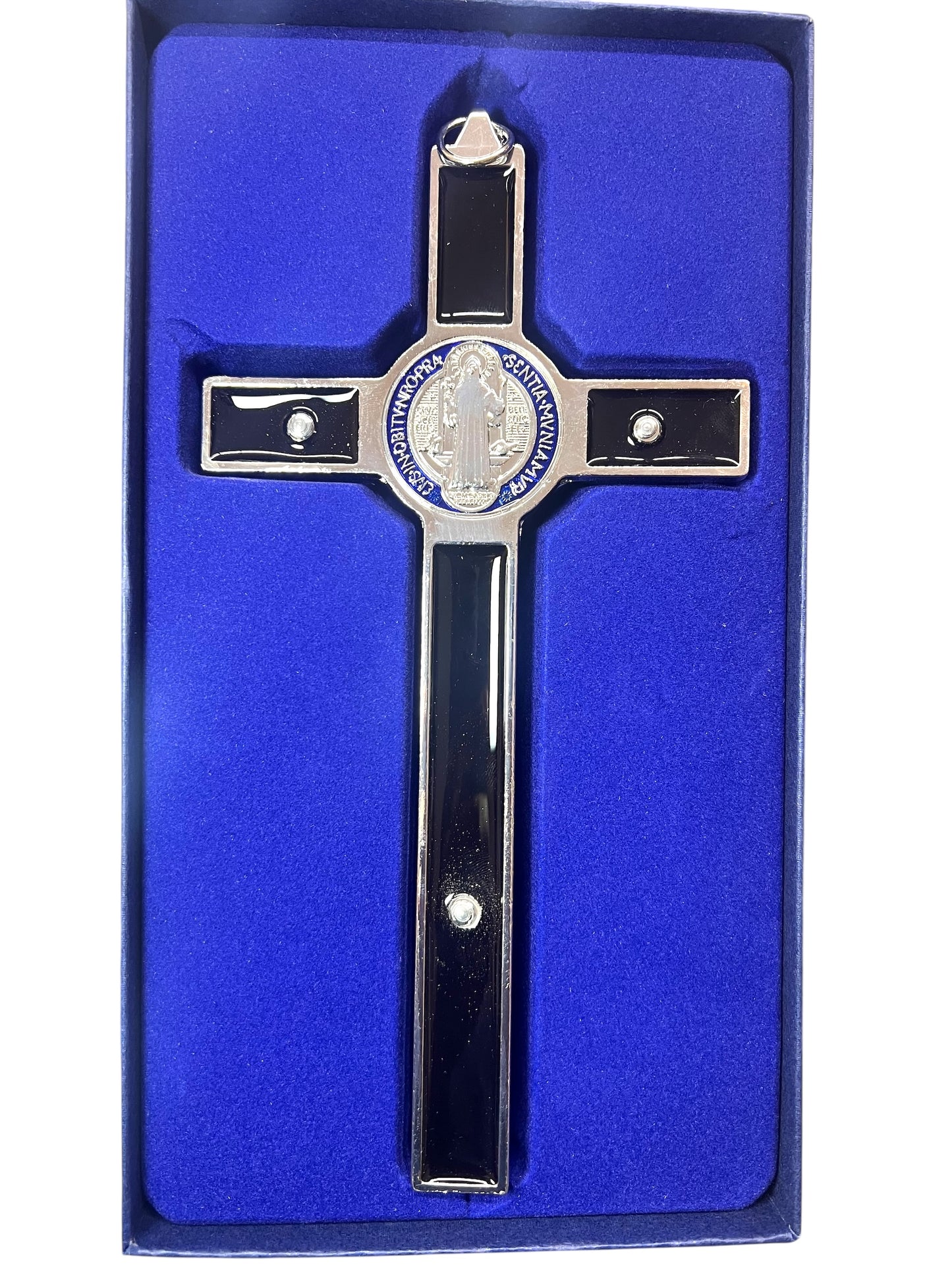 8" ST. BENEDICT CRUCIFIX W/ ENAMEL
