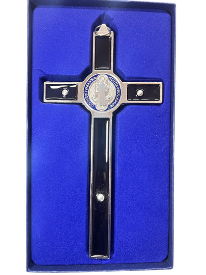 8" ST. BENEDICT CRUCIFIX W/ ENAMEL