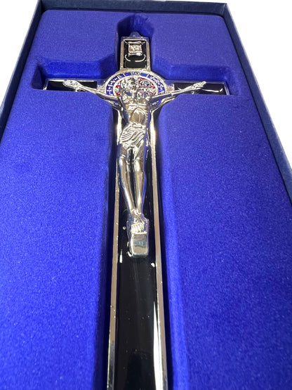 8" ST. BENEDICT CRUCIFIX W/ ENAMEL