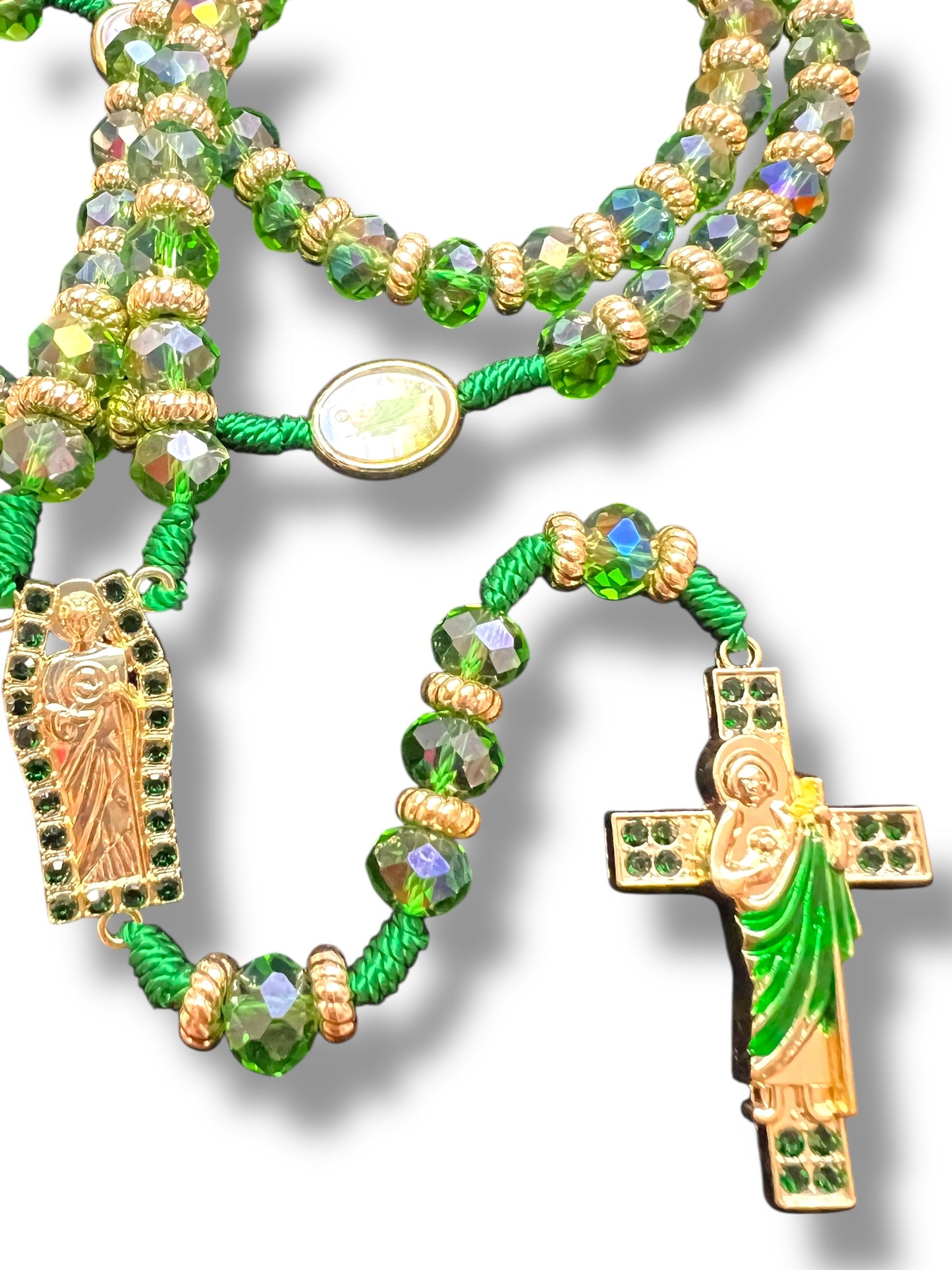 10MM CRYSTAL BEADS KNITTED ROSARY