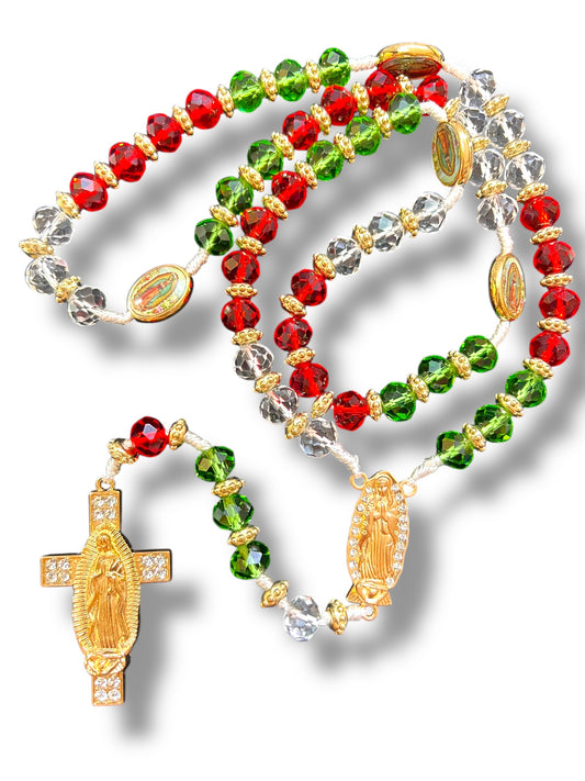 10MM CRYSTAL BEADS KNITTED ROSARY