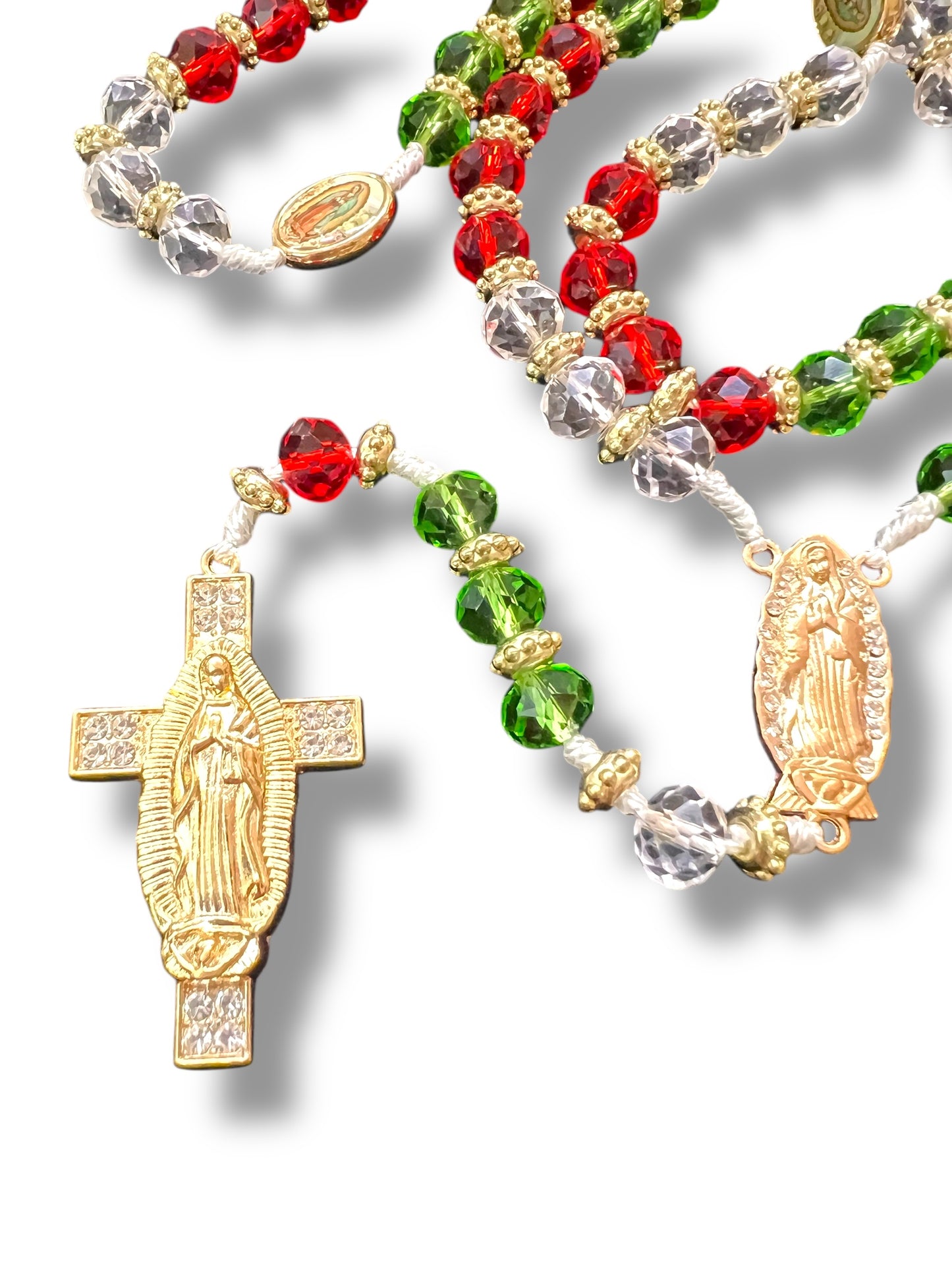 10MM CRYSTAL BEADS KNITTED ROSARY