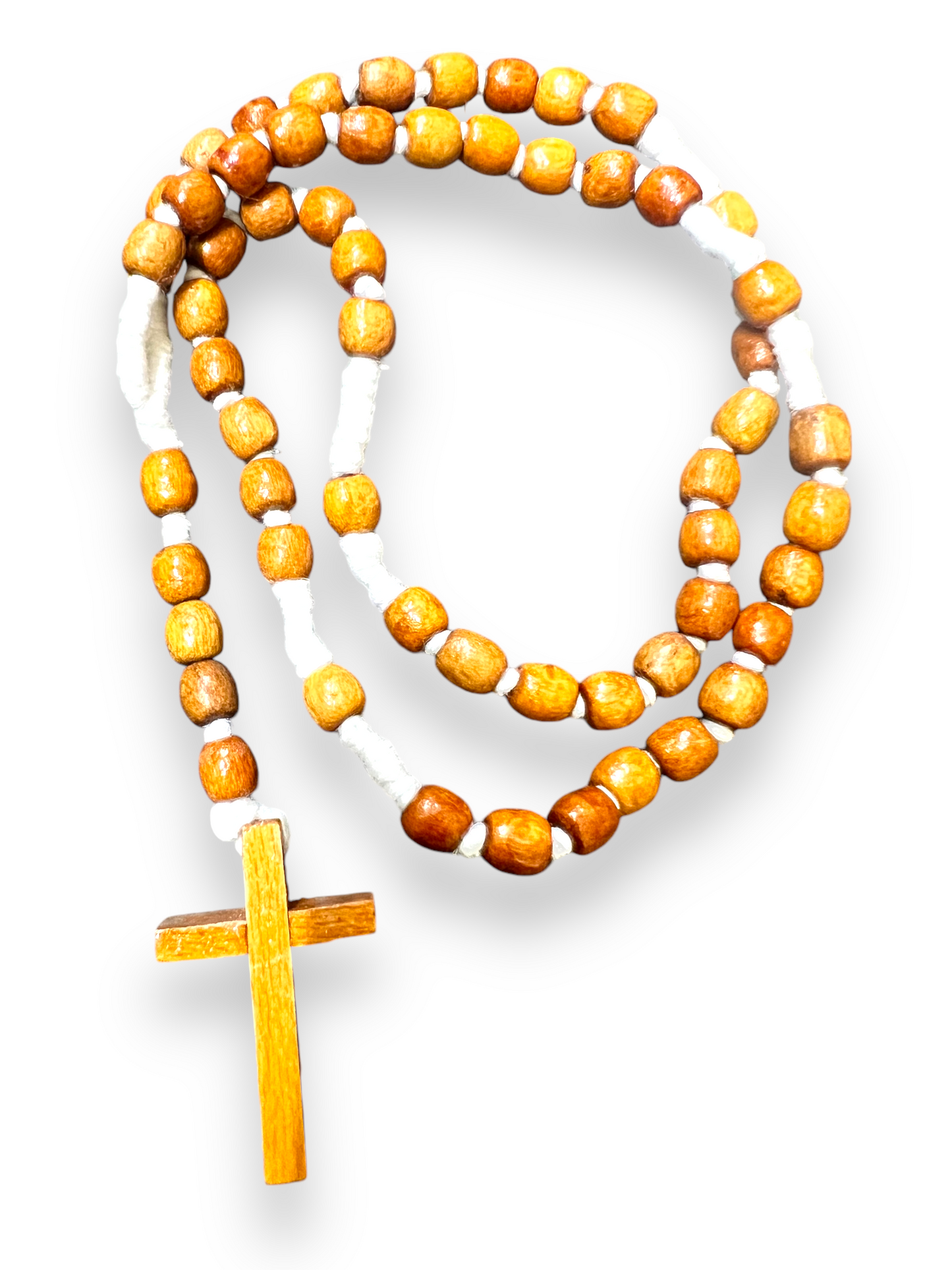 PLAIN WOODEN ROSARY W/ STRING