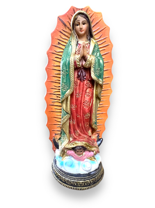 OUR LADY OF GUADALUPE 5" W/ GOLDEN ACCENTS