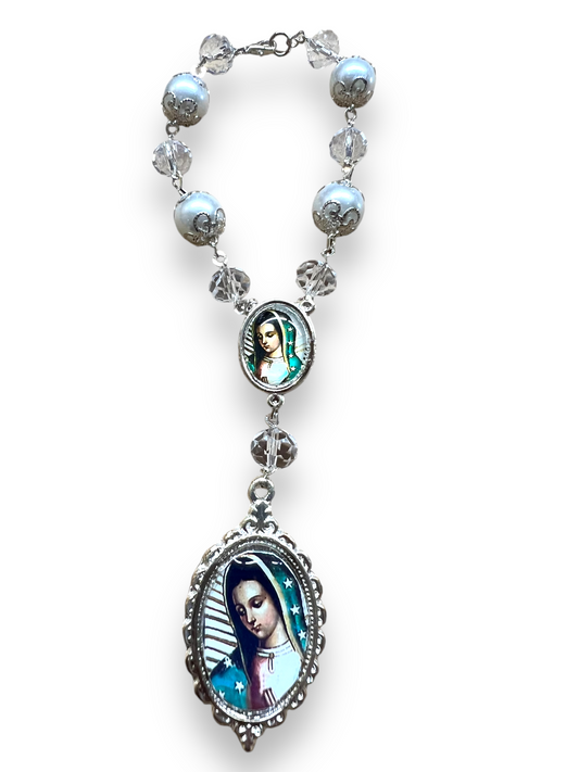 AUTO ROSARY: OUR LADY OF GUADALUPE -SILVER