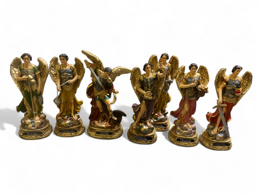 7-ARCHANGEL SET 9" STATUES
