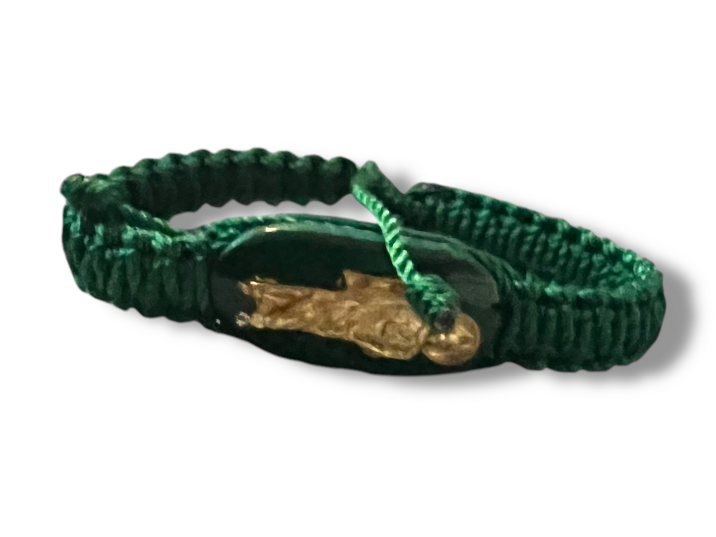 BRACELET: ST. JUDE THADDEUS GREEN DOUBLE THREADED