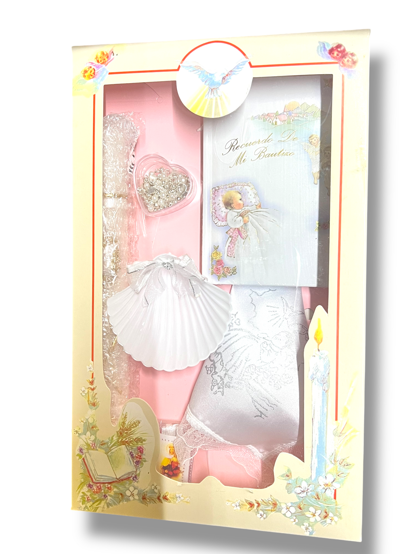 JUEGO BAUTISMAL EN CAJA -PARA NIÑA