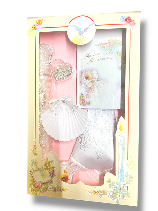 JUEGO BAUTISMAL EN CAJA -PARA NIÑA