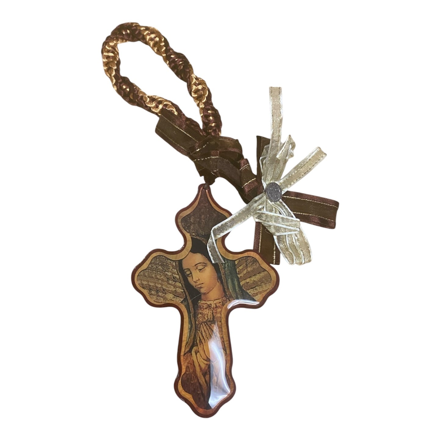 AUTO DEVAL: MEDALLÓN DE MADERA DE NUESTRA SEÑORA DE GUADALUPE