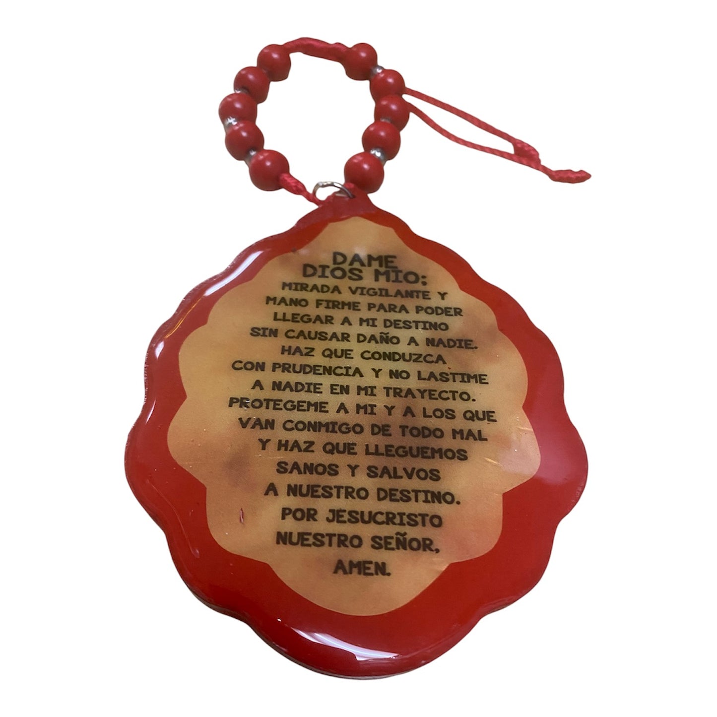 AUTO DEVAL: MEDALLÓN DE MADERA DE NUESTRA SEÑORA DE GUADALUPE