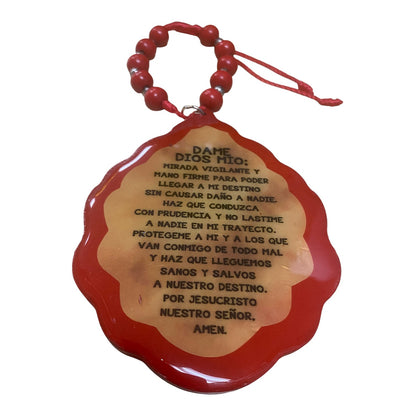 AUTO DEVAL: MEDALLÓN DE MADERA DE NUESTRA SEÑORA DE GUADALUPE