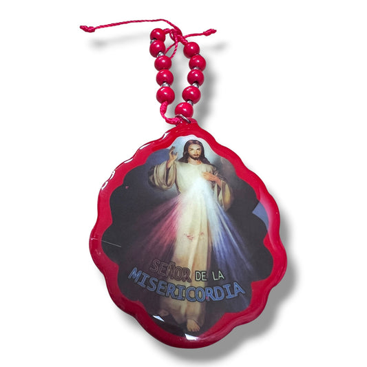 AUTO DEVAL: DIVINE MERCY/SENOR DE LA MISERICORDIA MEDALLION
