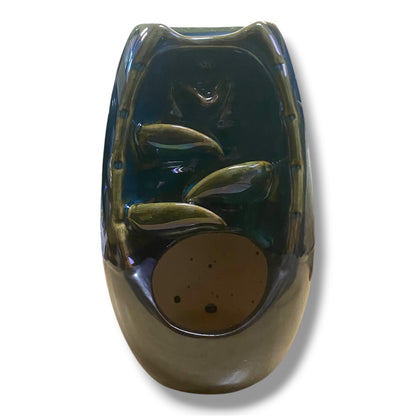 CERAMIC BACKFLOW INCENSE BURNER 5.1"H