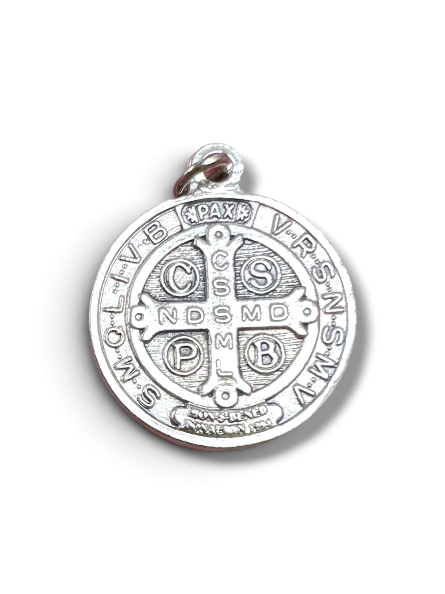 OXIDIZED ITALIAN MEDAL: ST BENEDICT 1"