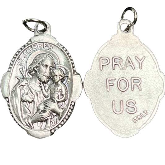 Oxidized Medal: St. Joseph