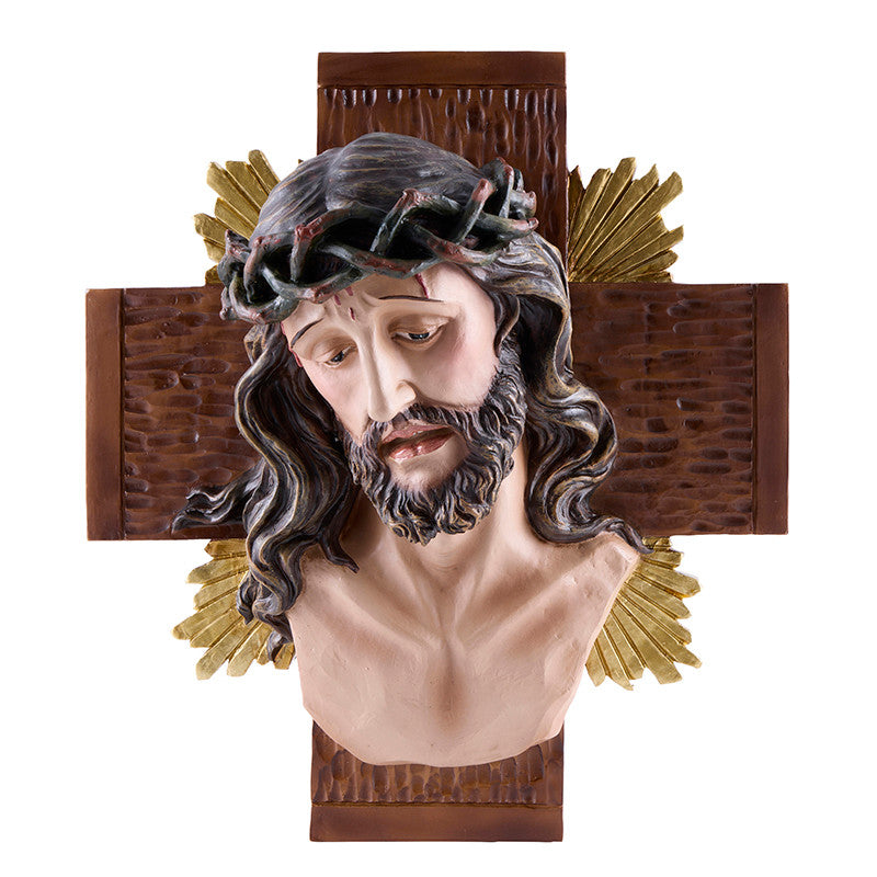 HEAD OF CHRIST BUST WALL PLAQUE