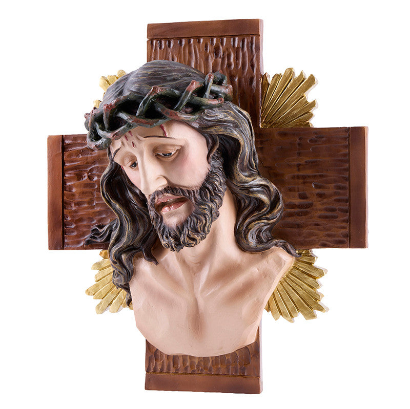 HEAD OF CHRIST BUST WALL PLAQUE