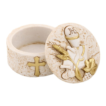 FIRST COMMUNION IHS ROSARY HOLDER