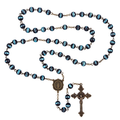 BRONZE FINISH MIRACULOUS MEDAL ROSARY