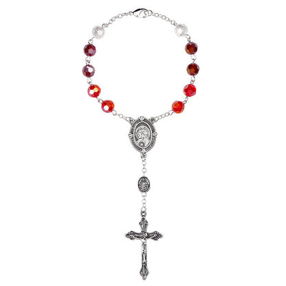 AUTO DEVOTIONAL: SACRED HEART MULTICOLOR ROSARY