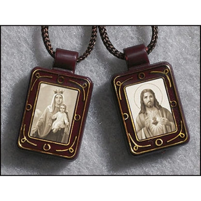 SACRED HEART / OUR LADY OF MOUNT CARMEL PLASTIC SCAPULAR