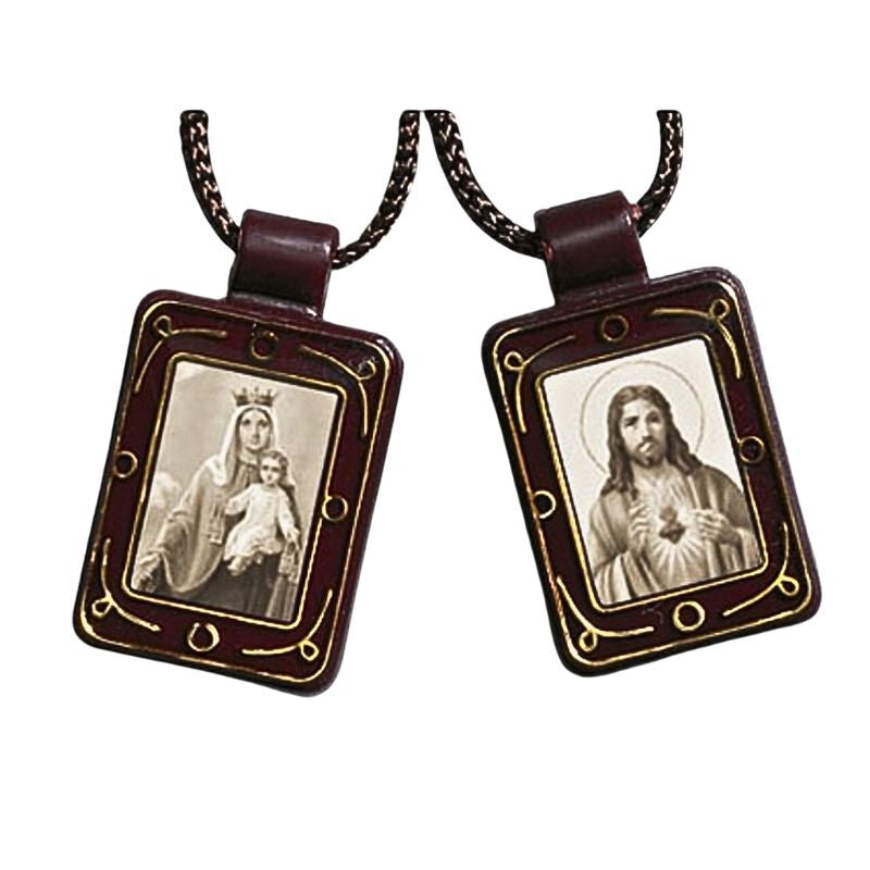 SACRED HEART / OUR LADY OF MOUNT CARMEL PLASTIC SCAPULAR