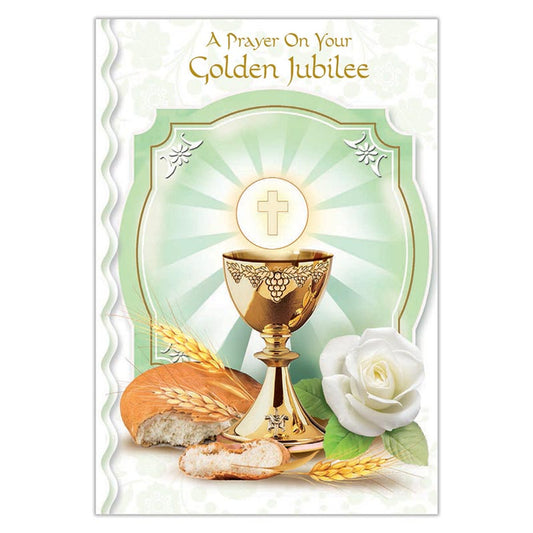 A PRAYER ON YOUR GOLDEN JUBILEE GREETING CARD