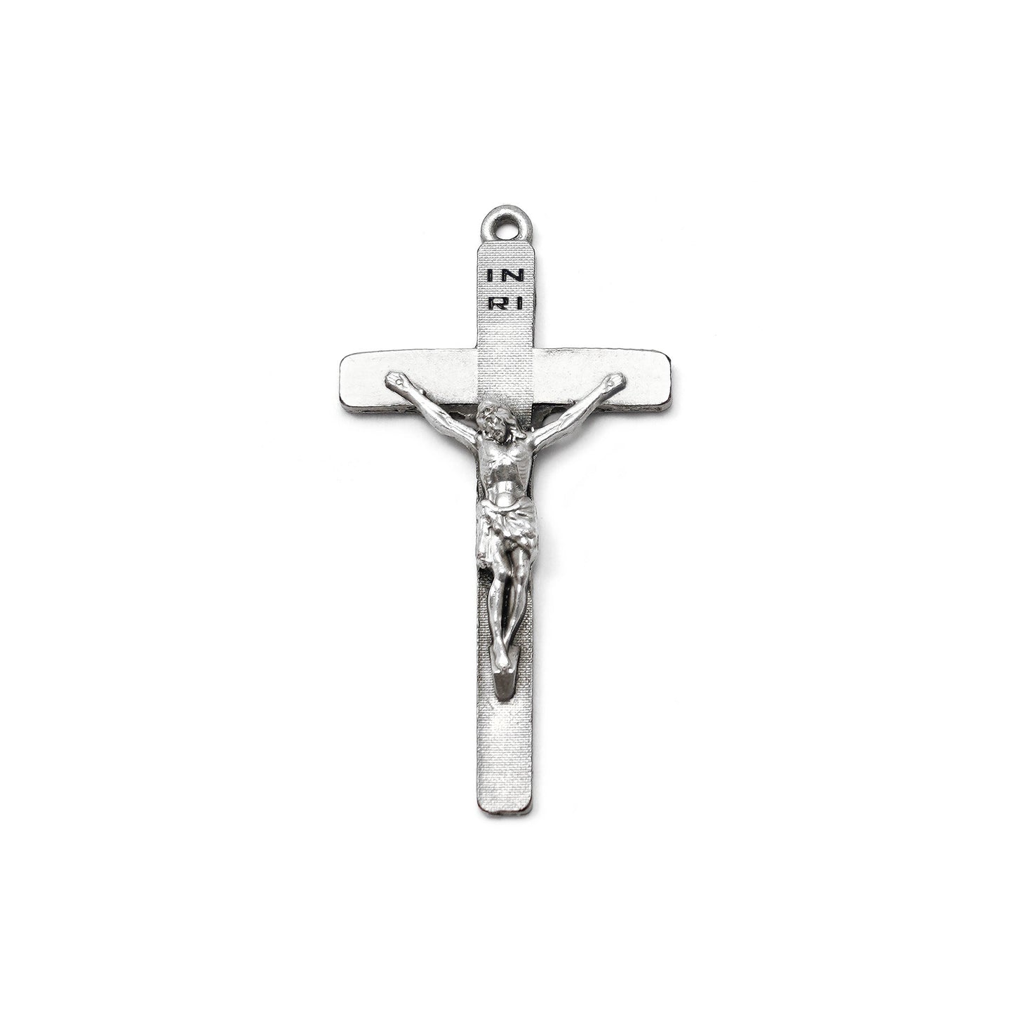 ST. JOSEPH ROSARY ANTIQUE SILVER WITH. NATURAL JASPER STONE