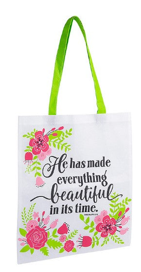 BOLSA TOTE LRG ESCRITURA FLORAL