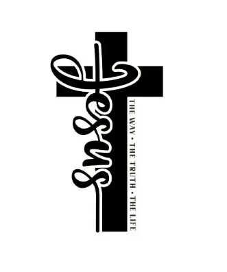 VINYL DECAL, CAR STICKER JESUS THE WAY THE TRUTH THE LIFE 1PC