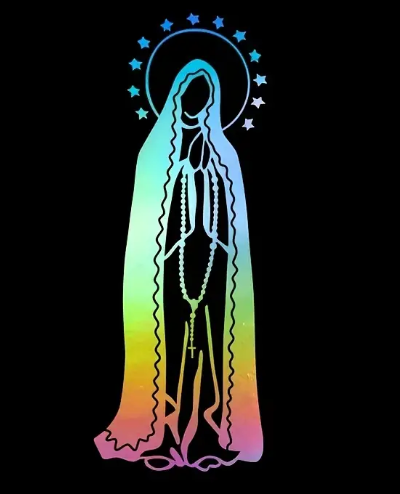 OUR LADY OF FATIMA CAR STICKER DECAL