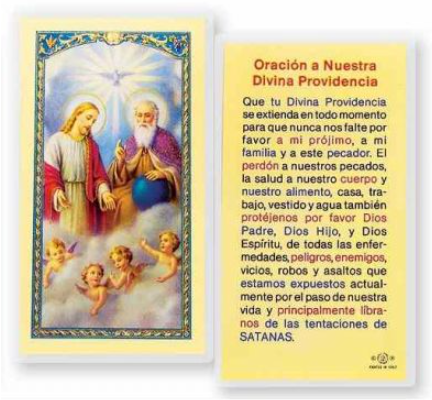 ORACION A NUESTRA DIVINA PROVIDENCIA