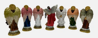 6" SEVEN ARCHANGEL STATUES SET